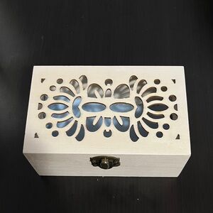 $1 Add-On New Decorative Wooden Box Cut-Out Storage Container Craft Supplies